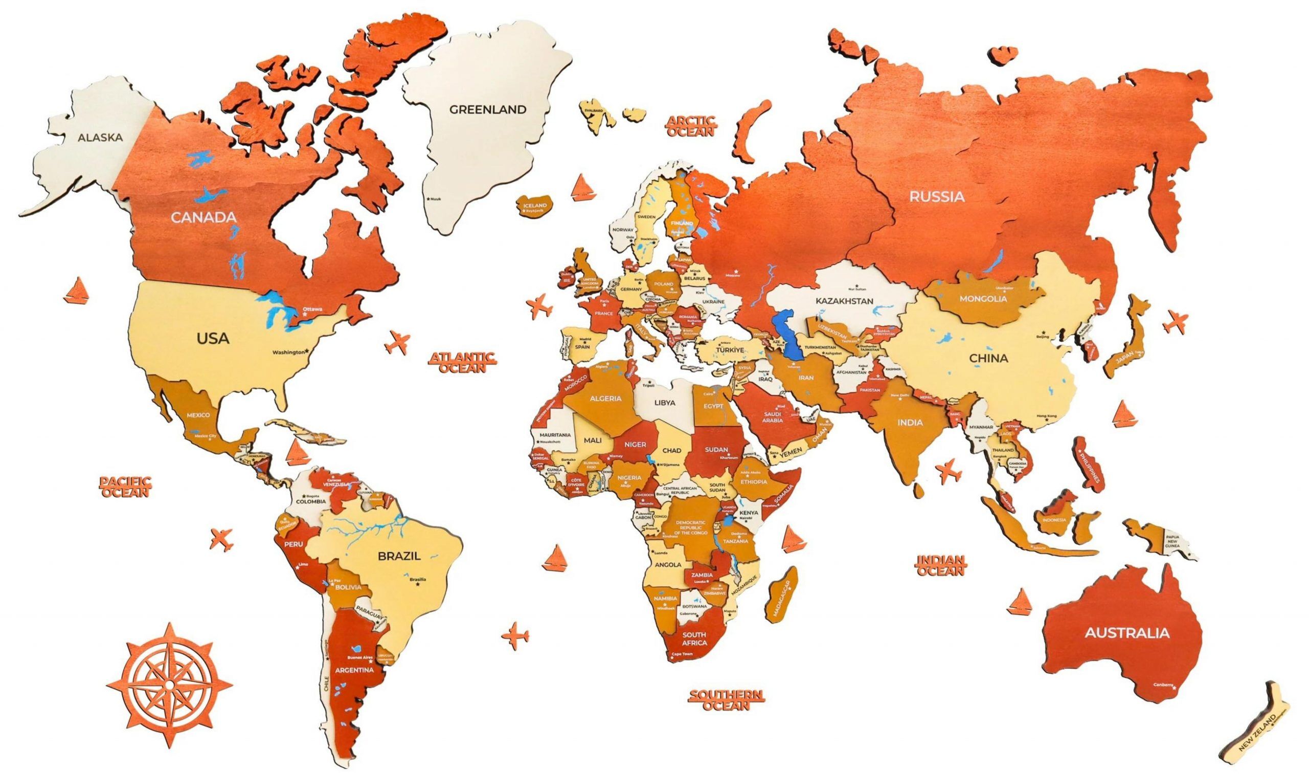 Steppe World Map - Image 1