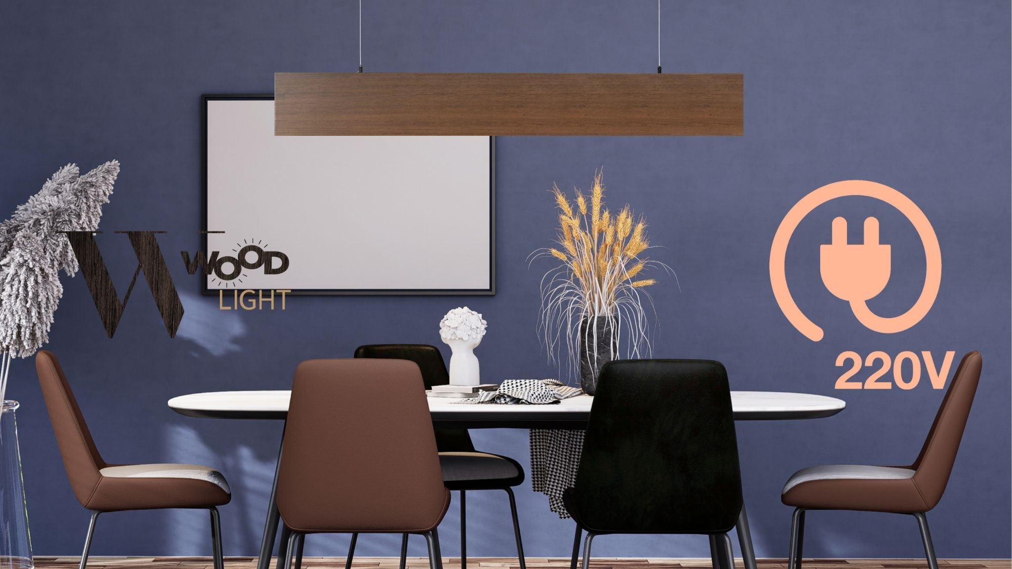 Wooden Linear Lighting WDL-009 - Image 1