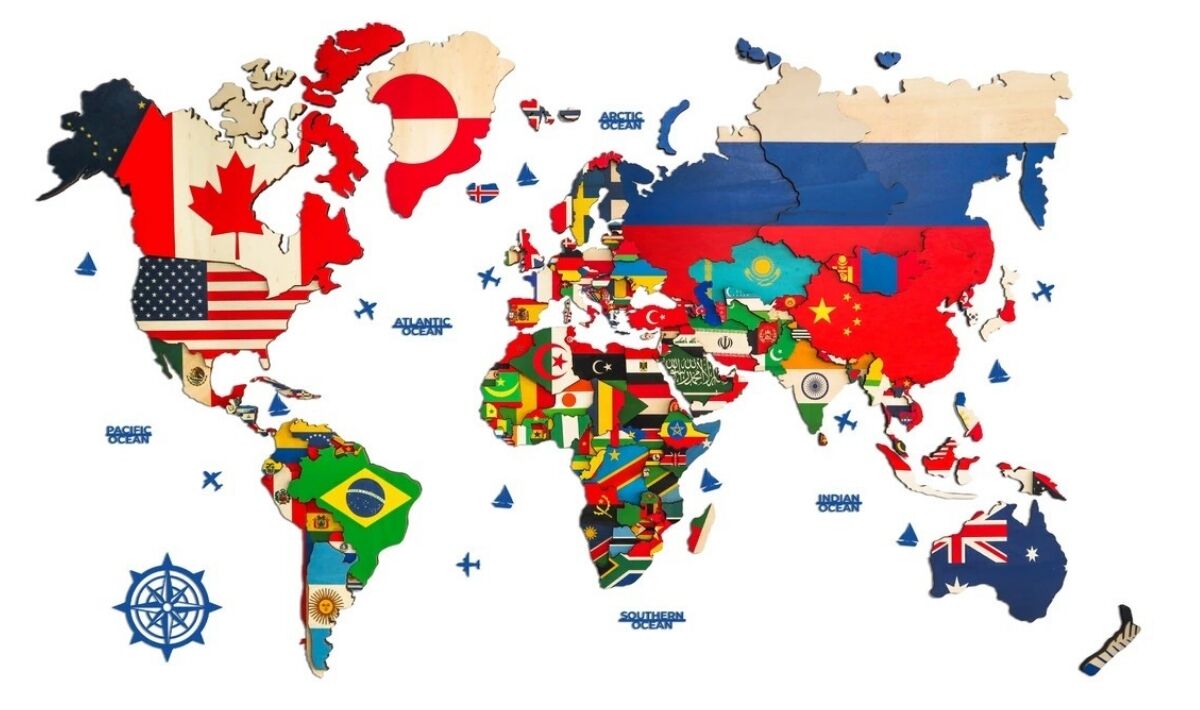 Flag World Map - Image 1